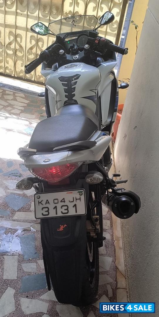 White And Blue Yamaha YZF R15 S