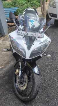 White And Blue Yamaha YZF R15 S