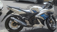 White And Blue Yamaha YZF R15 S
