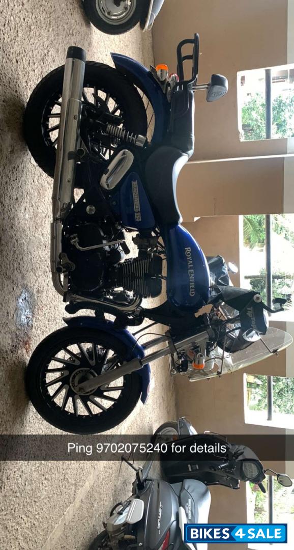 Marine Blue Royal Enfield Thunderbird