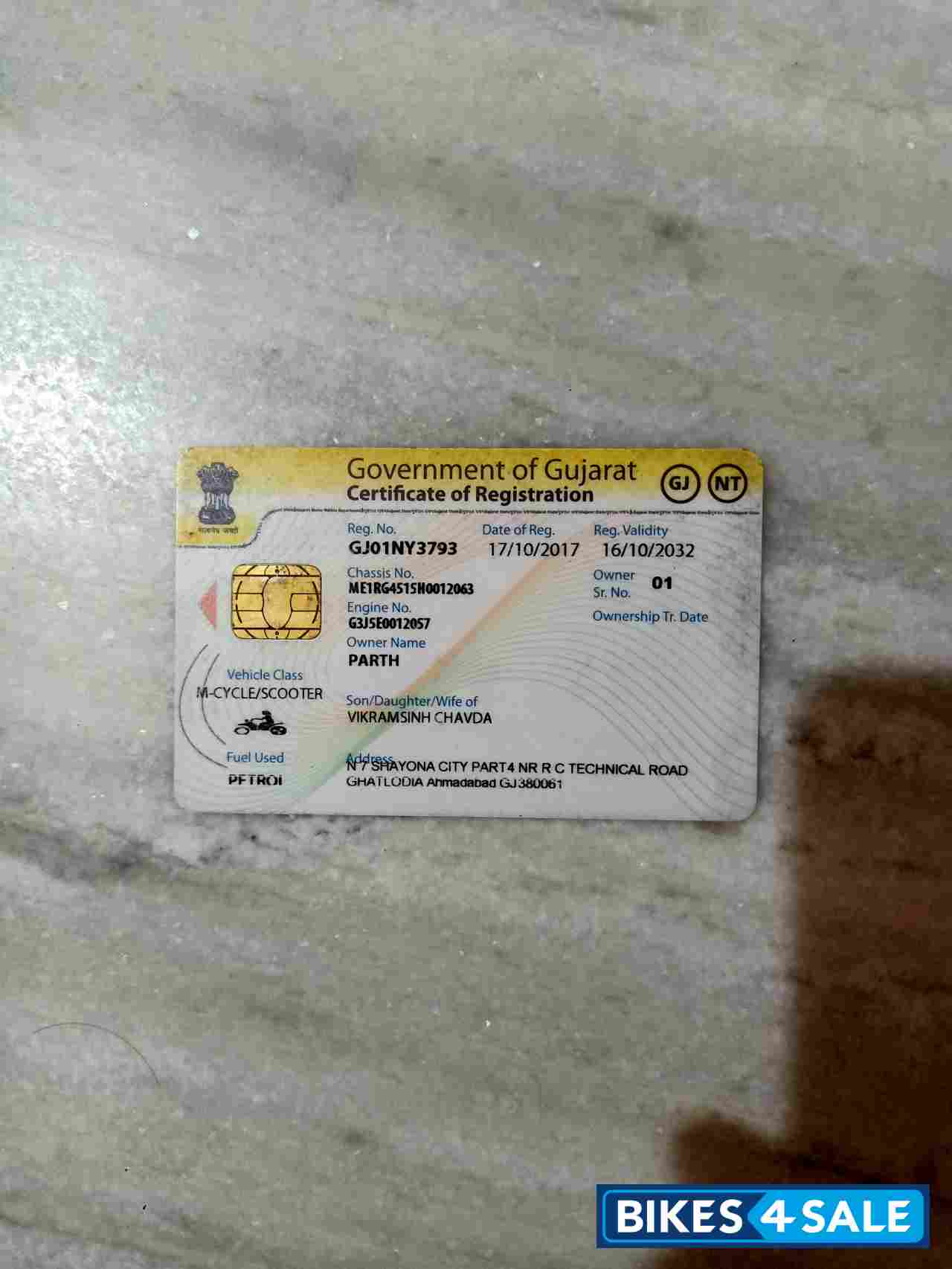 Sky Blue Yamaha SZ-RR