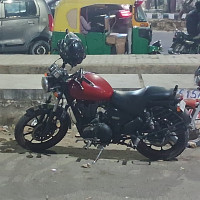 Red And Black Royal Enfield Thunderbird X 350