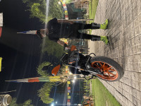 Grey Black KTM Duke 390 BS6