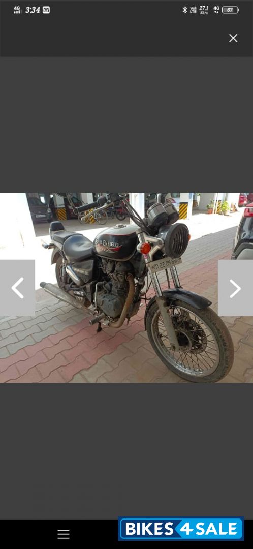 Black Royal Enfield Thunderbird 350