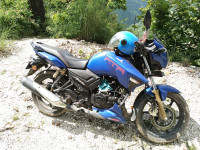 Blue TVS Apache RTR 180 BS6