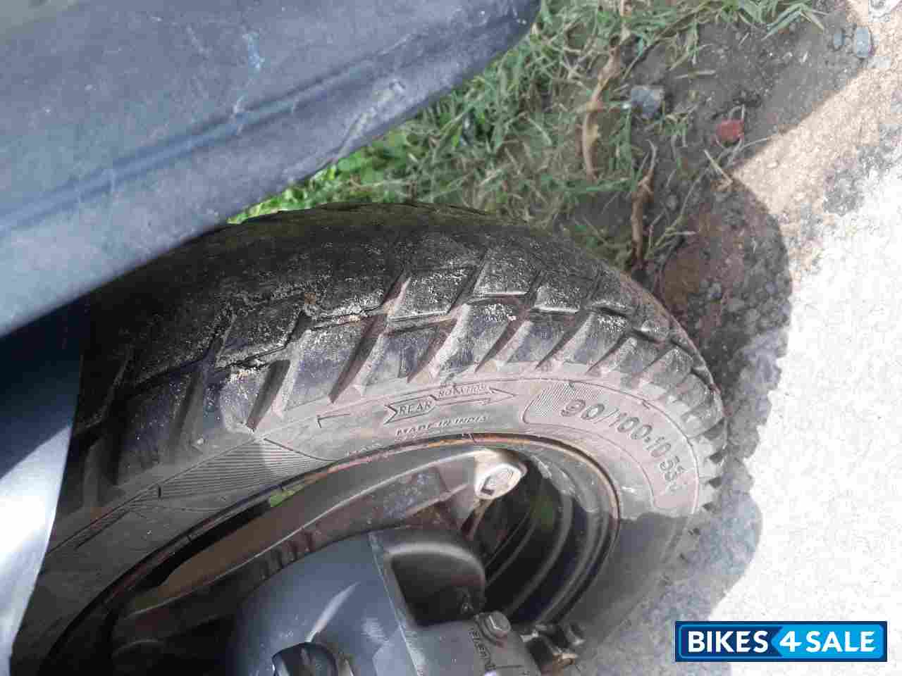 Black And Green TVS Scooty Streak