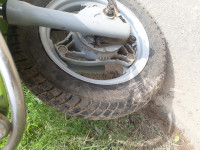 Black And Green TVS Scooty Streak