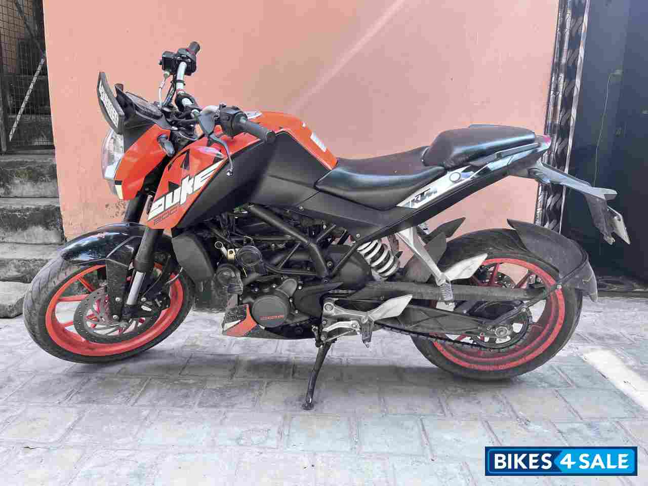 Orange And Black KTM Duke 200