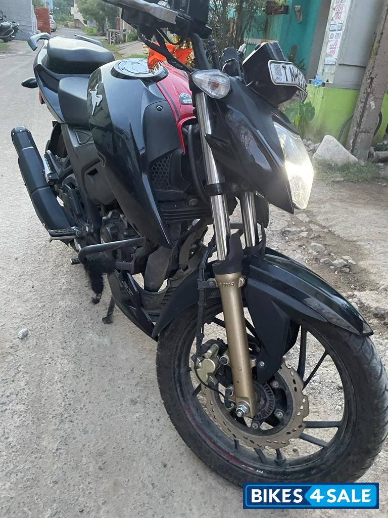 Black With Red Stripes TVS Apache RTR 200 4V 2022