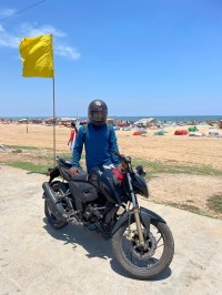 Black With Red Stripes TVS Apache RTR 200 4V 2022