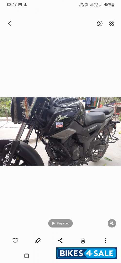 Black TVS Raider 125