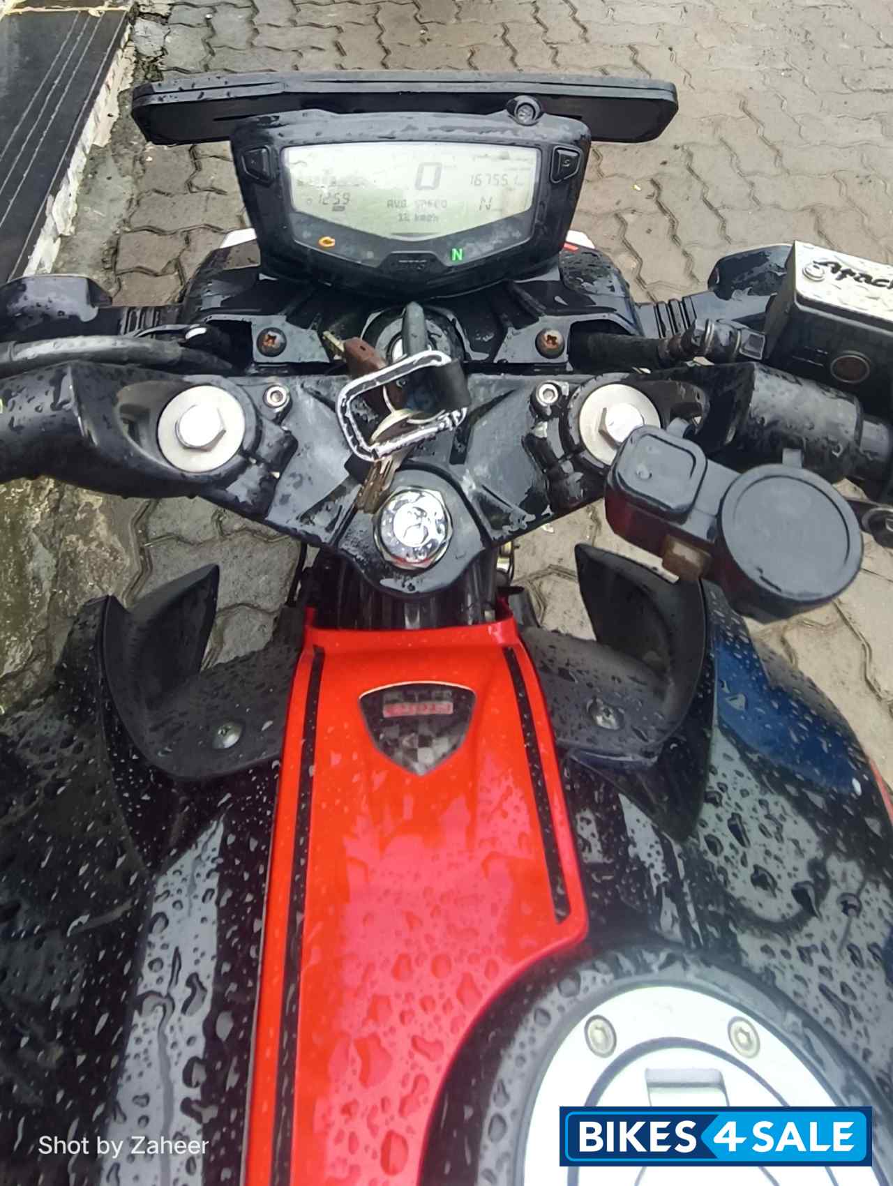 Black And Red TVS Apache RTR 200 4V ABS