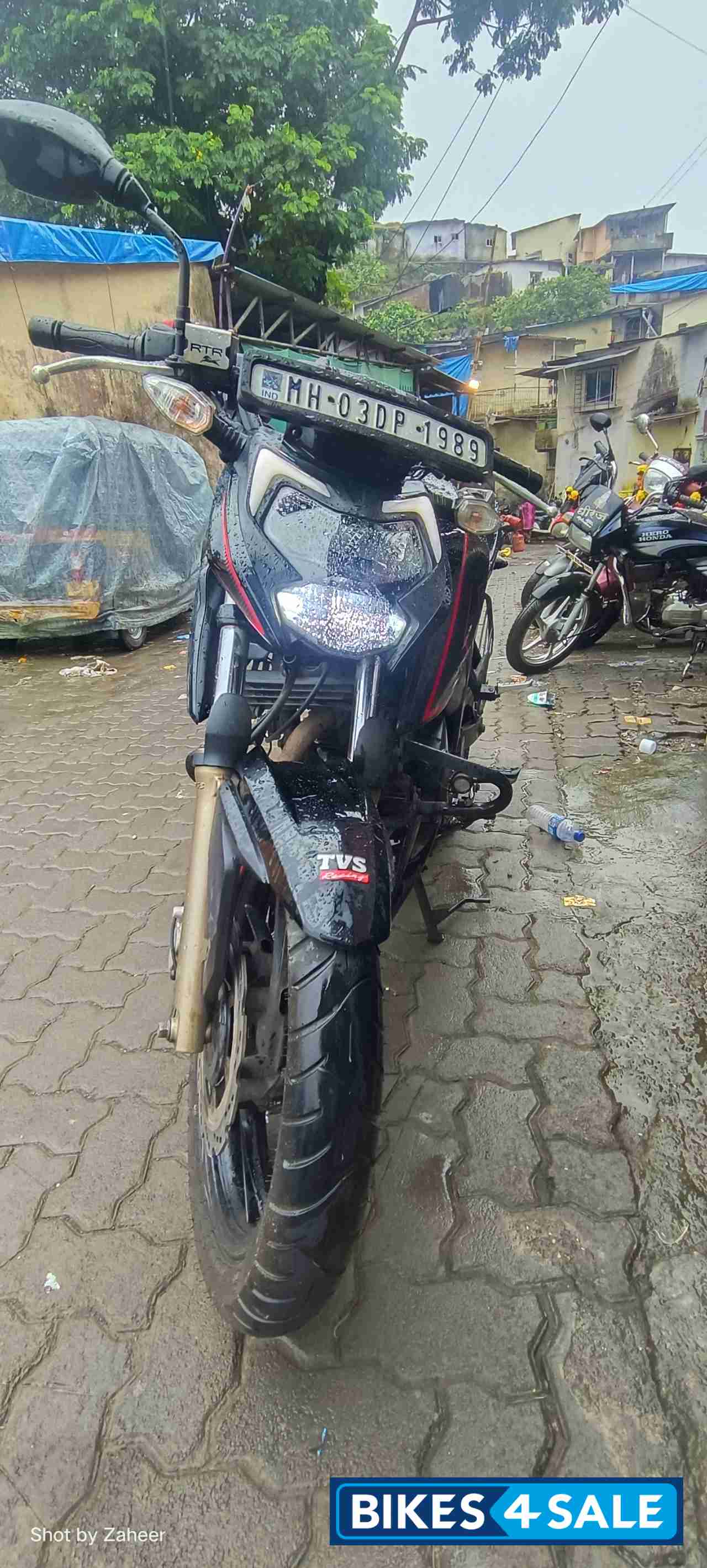 Black And Red TVS Apache RTR 200 4V ABS