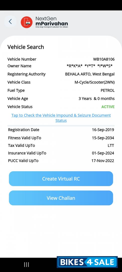 Blue Grey Yamaha FZ-S FI V3