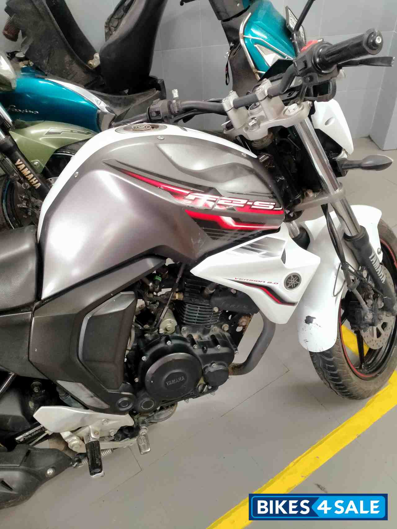 Gray Yamaha FZ-S