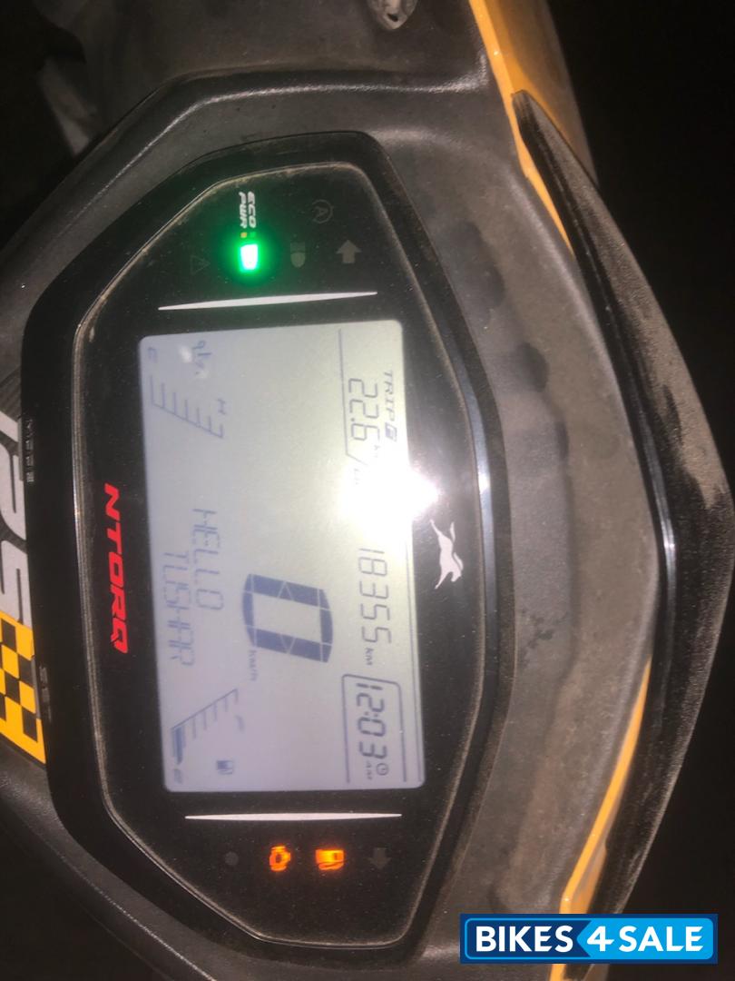 Yellow TVS NTORQ 125 Race Edition BS6