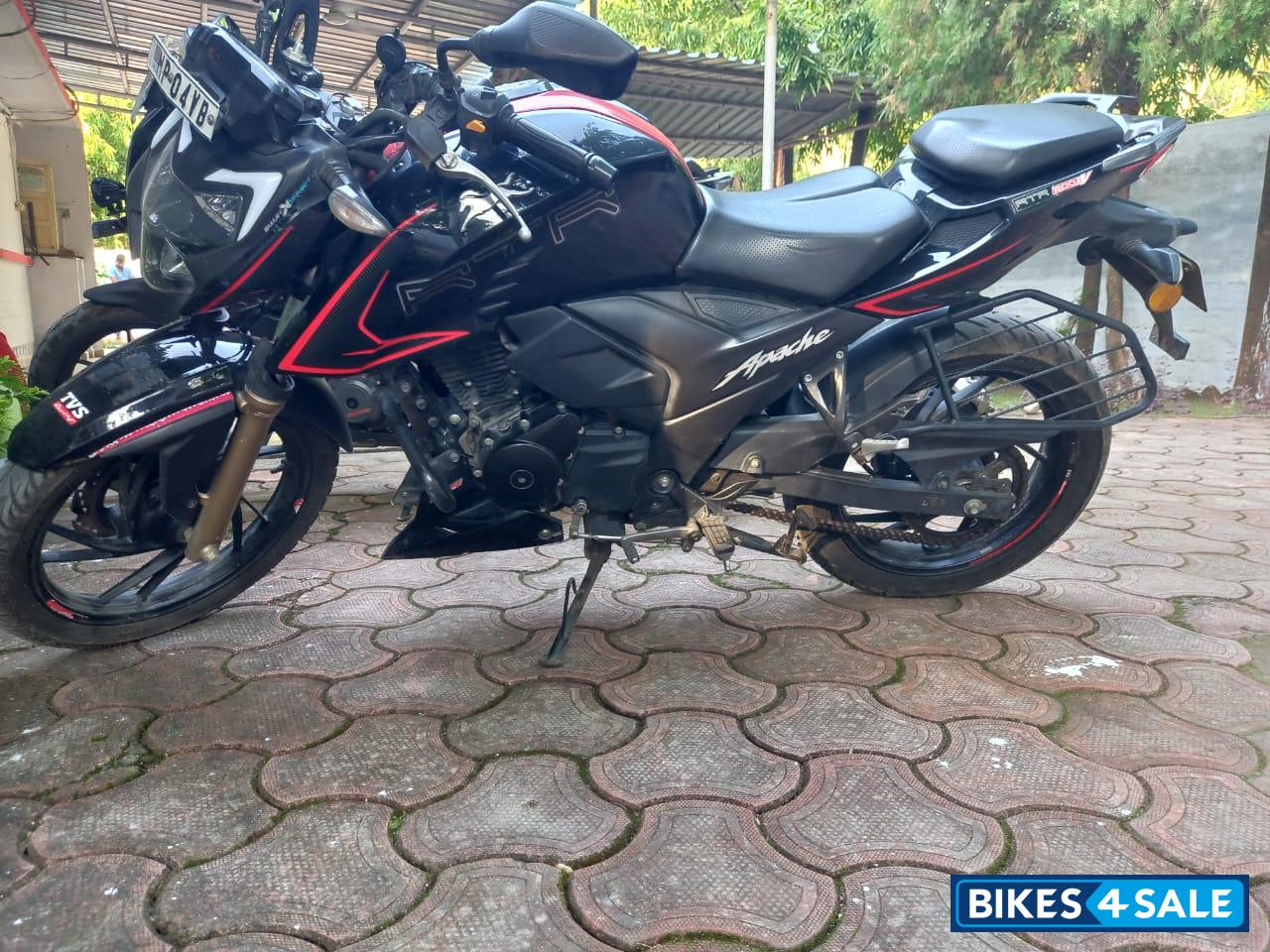 Black Red TVS Apache RTR 200 4V 2020