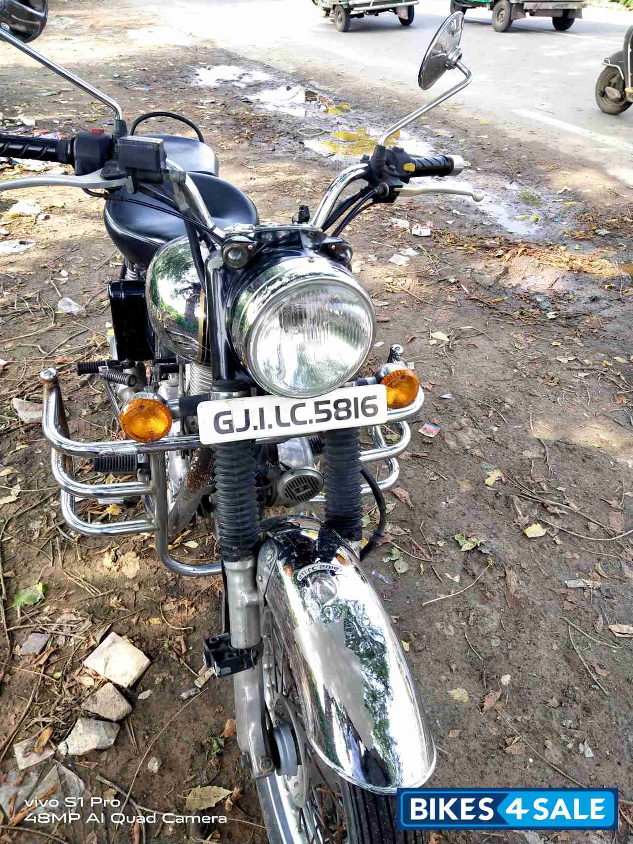 Mirror Black And Silver Royal Enfield  Machismo 350