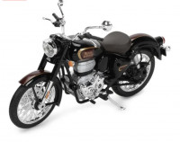 Black/red Royal Enfield Classic 350 Single Channel BS6