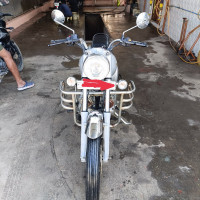 Silver Royal Enfield Bullet Electra