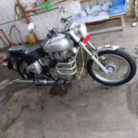 Silver Royal Enfield Bullet Electra