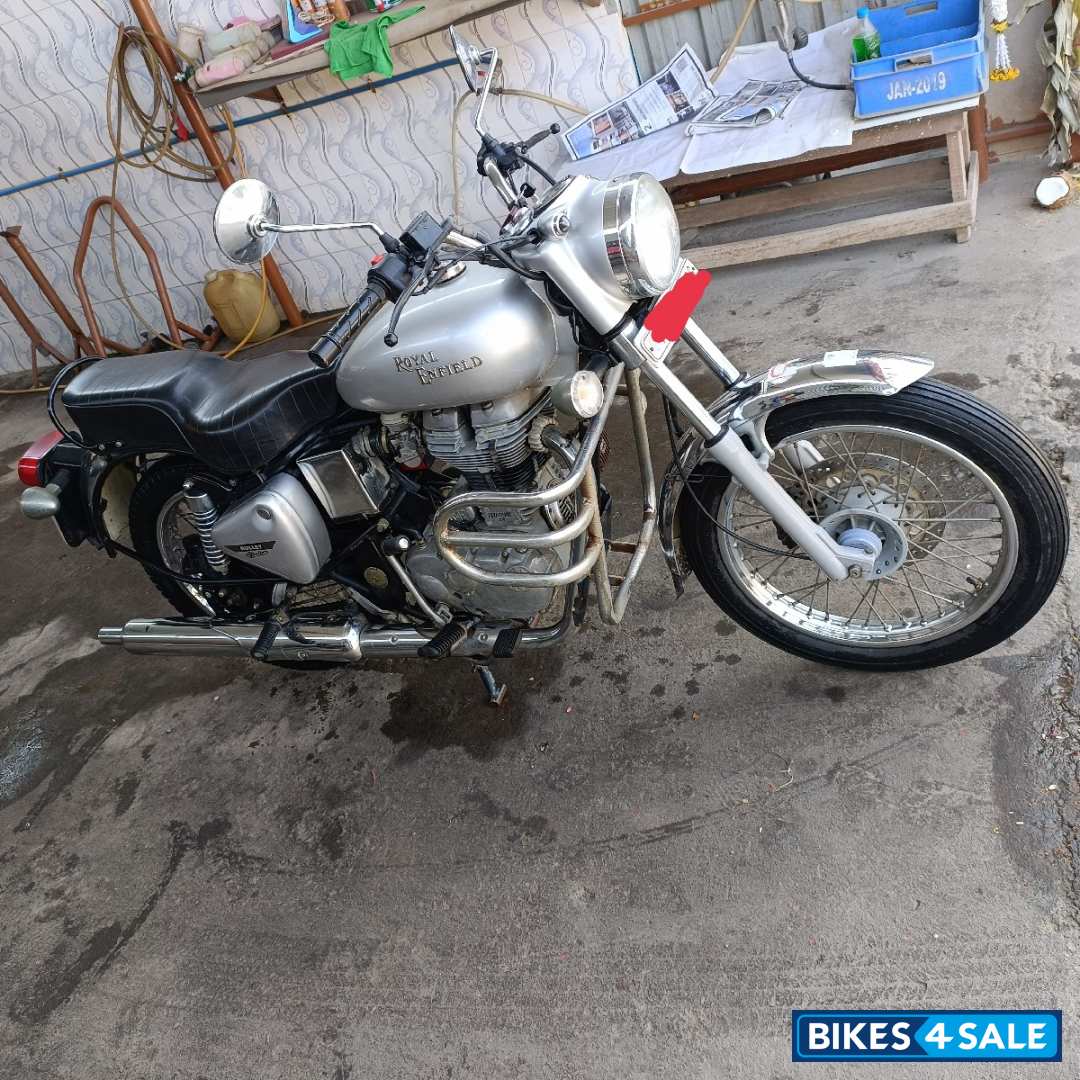 Silver Royal Enfield Bullet Electra