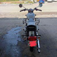 Silver Royal Enfield Bullet Electra