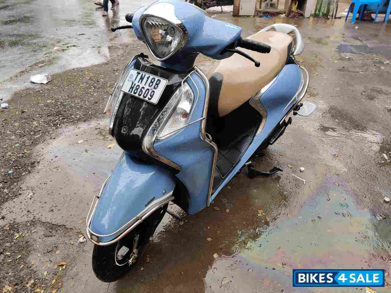 Grayish Blue Yamaha Fascino 125 Fi Hybrid