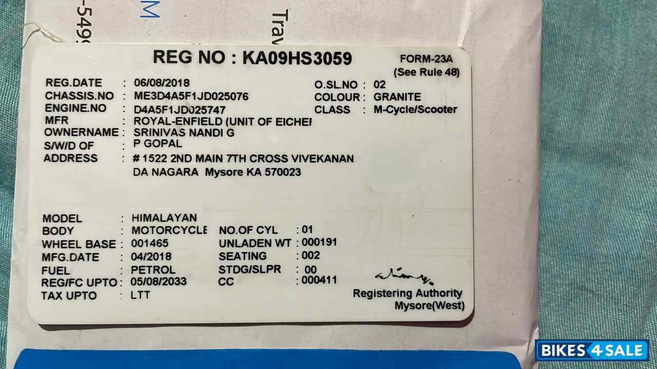 Black Royal Enfield Himalayan