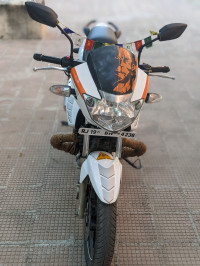 White TVS Apache RTR 180 ABS