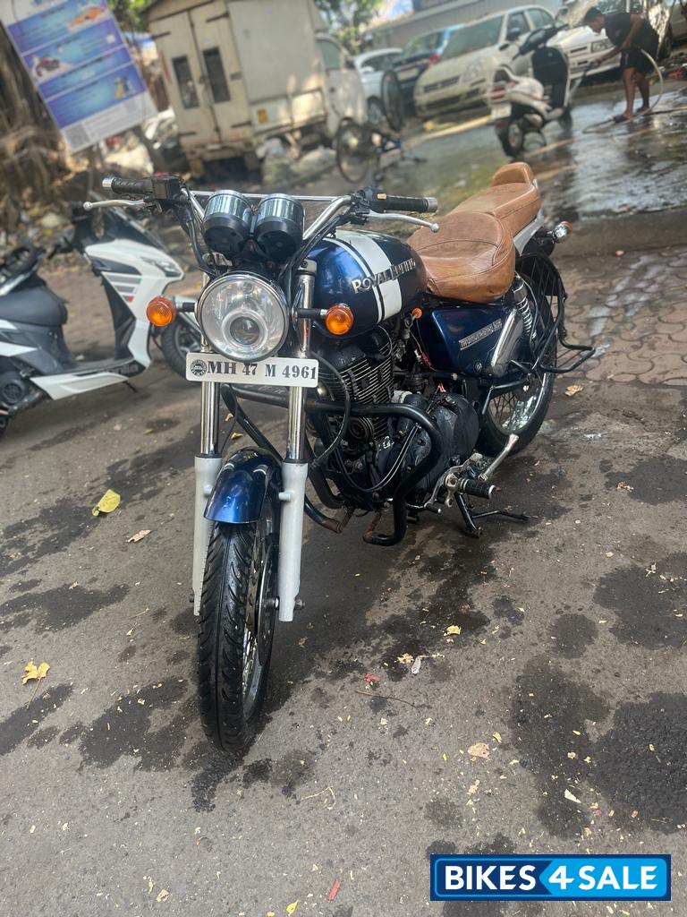Blue Royal Enfield Thunderbird 350