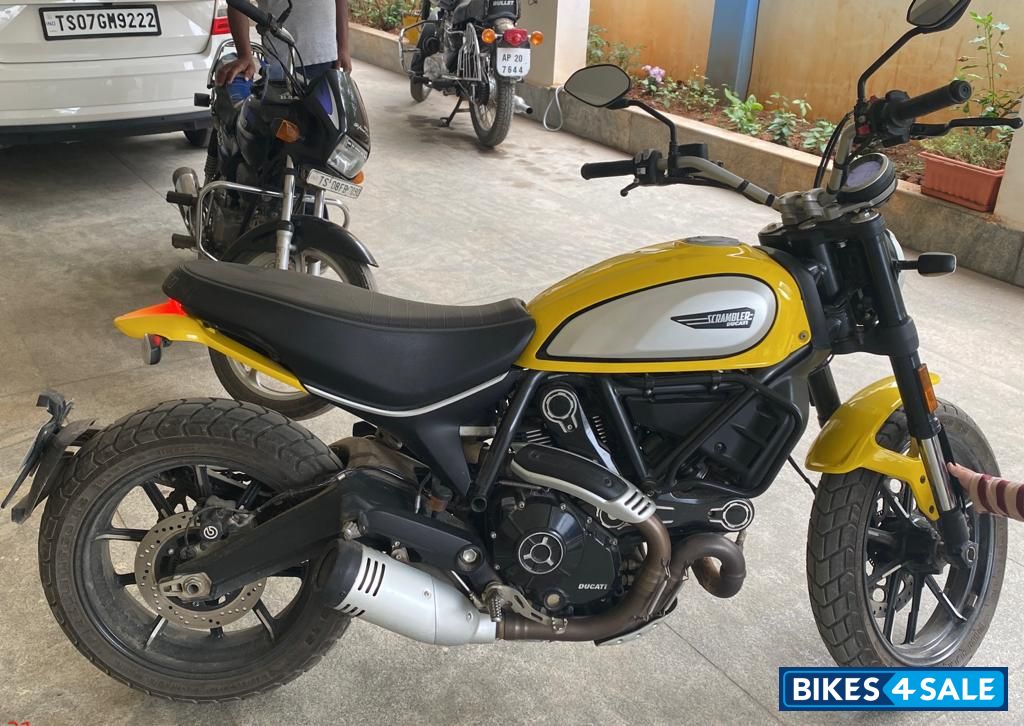 Yellow Ducati Scrambler Icon