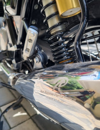 Baker Express (white & Red) Royal Enfield Interceptor 650 Twin