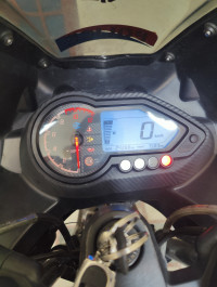 Blue And Black Bajaj Pulsar 220F