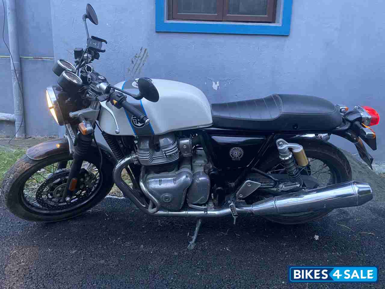 Ice Queen White Royal Enfield Continental GT 650 Twin