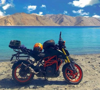 Grey And Orange KTM Duke 390 BS6