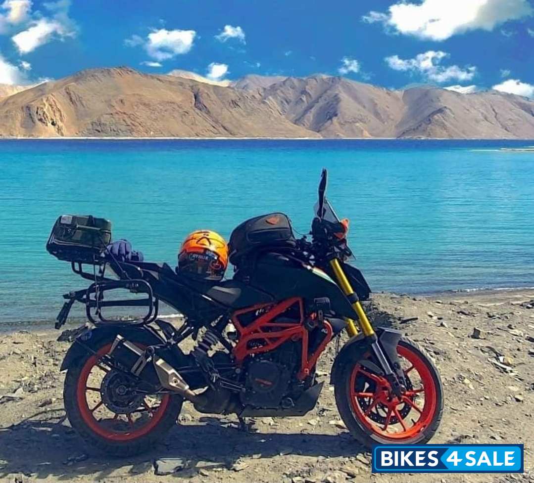 Grey And Orange KTM Duke 390 BS6