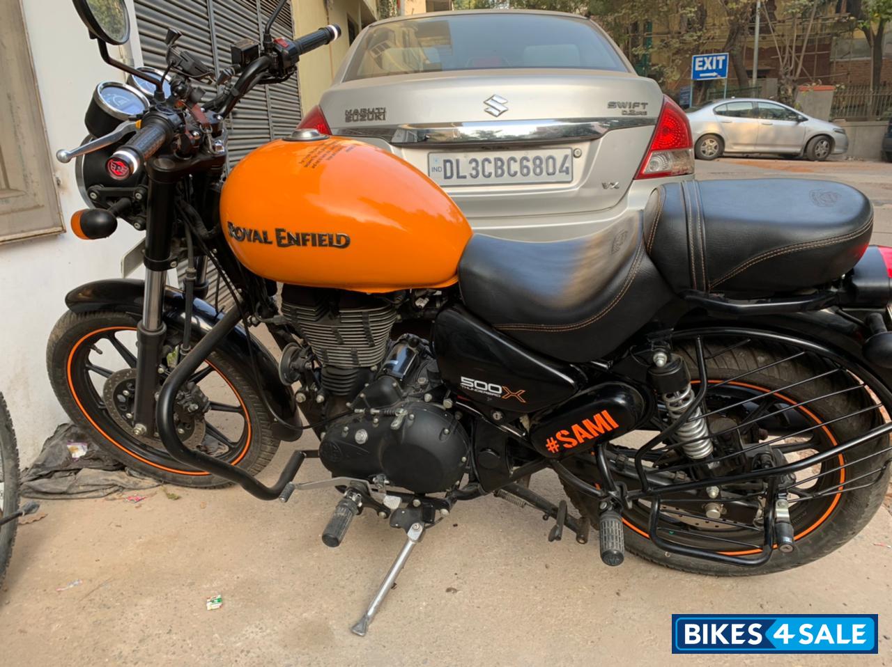 Orange Royal Enfield Thunderbird X 500