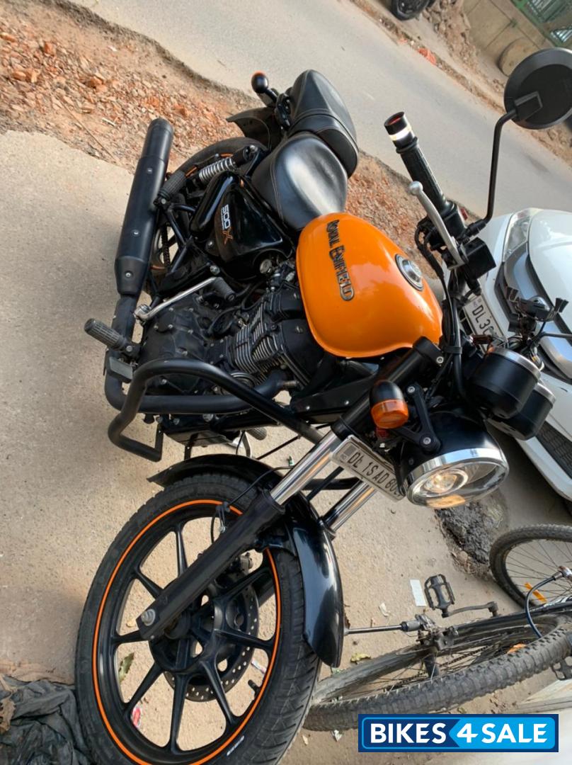 Orange Royal Enfield Thunderbird X 500