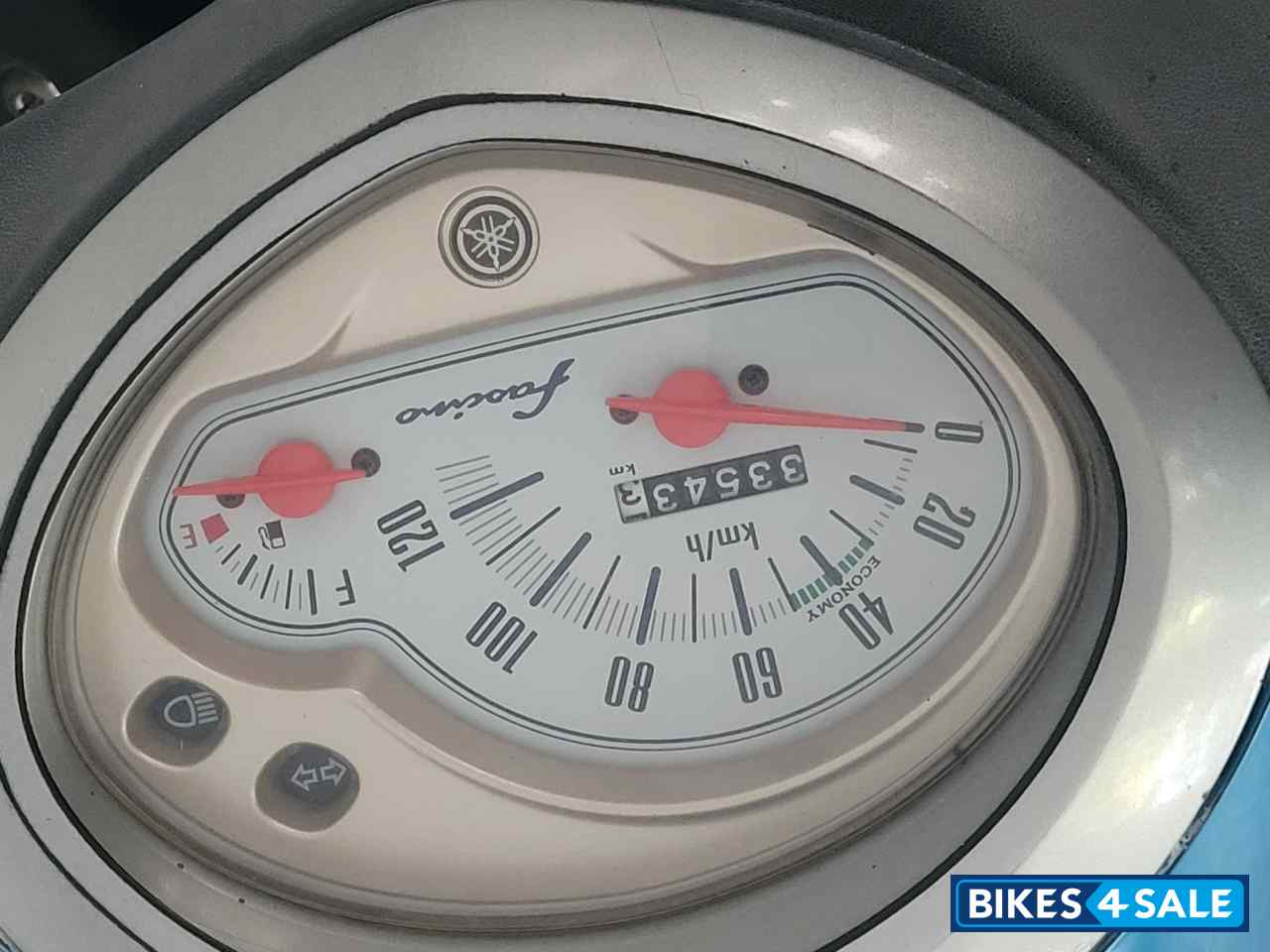 Cyan Blue Yamaha Fascino