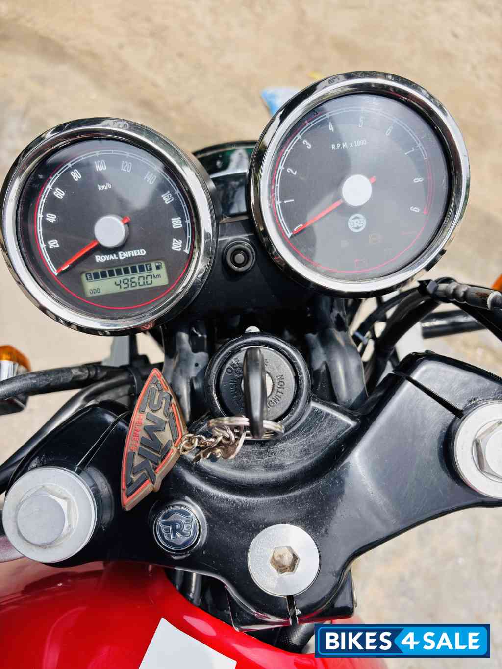 Red Royal Enfield Continental GT 650 Twin