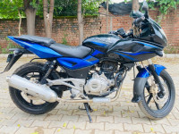 Blue And Black Bajaj Pulsar 220 DTSi