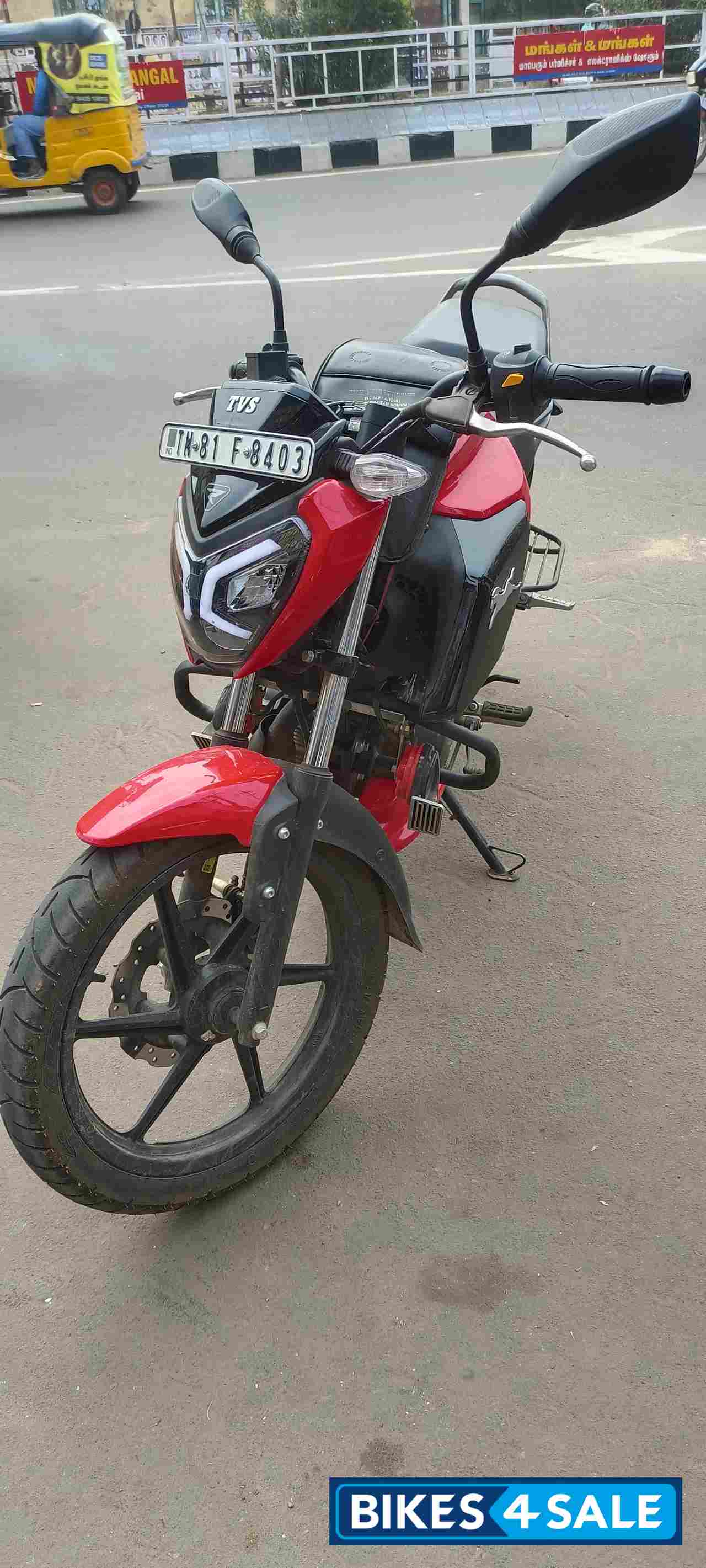 Red With Black TVS Raider 125