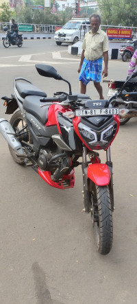 Red With Black TVS Raider 125
