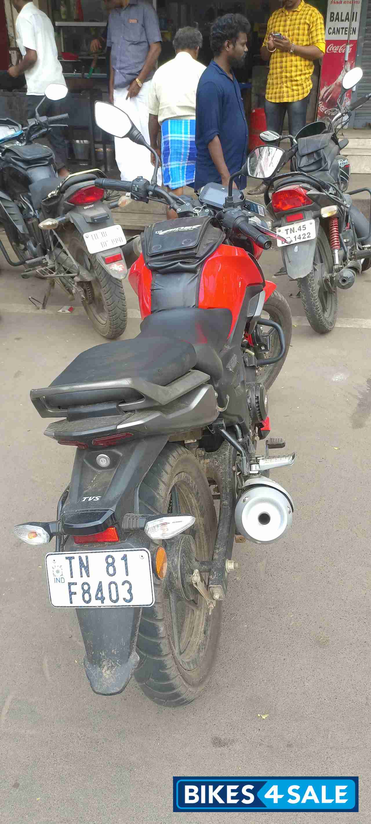 Red With Black TVS Raider 125