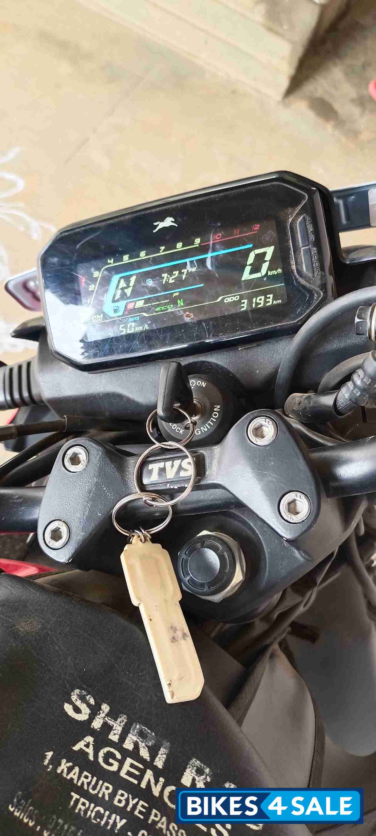 Red With Black TVS Raider 125