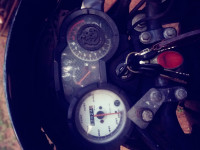 Black & Silver Yamaha SZ-R