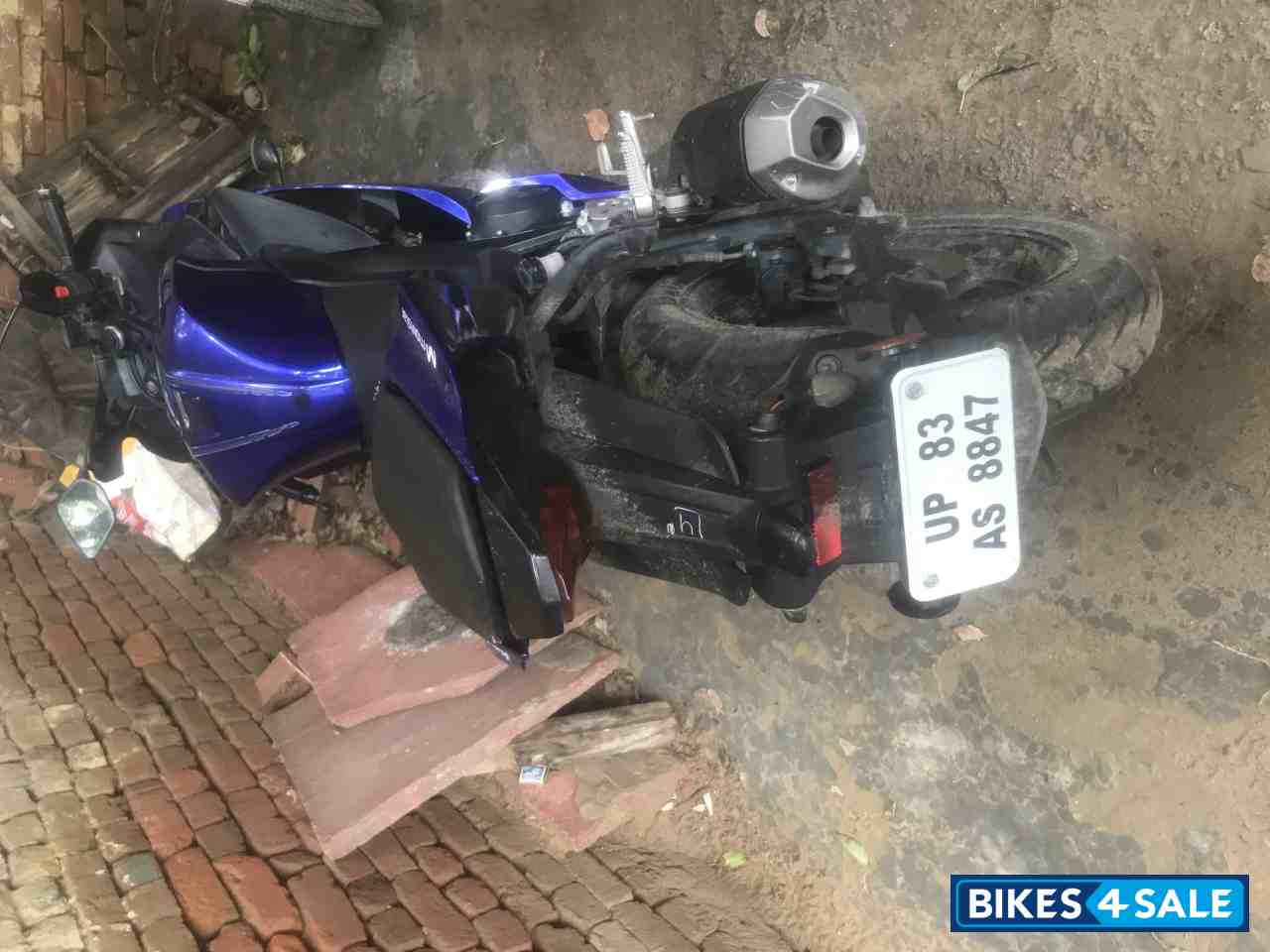 Blue Yamaha YZF R15 V3