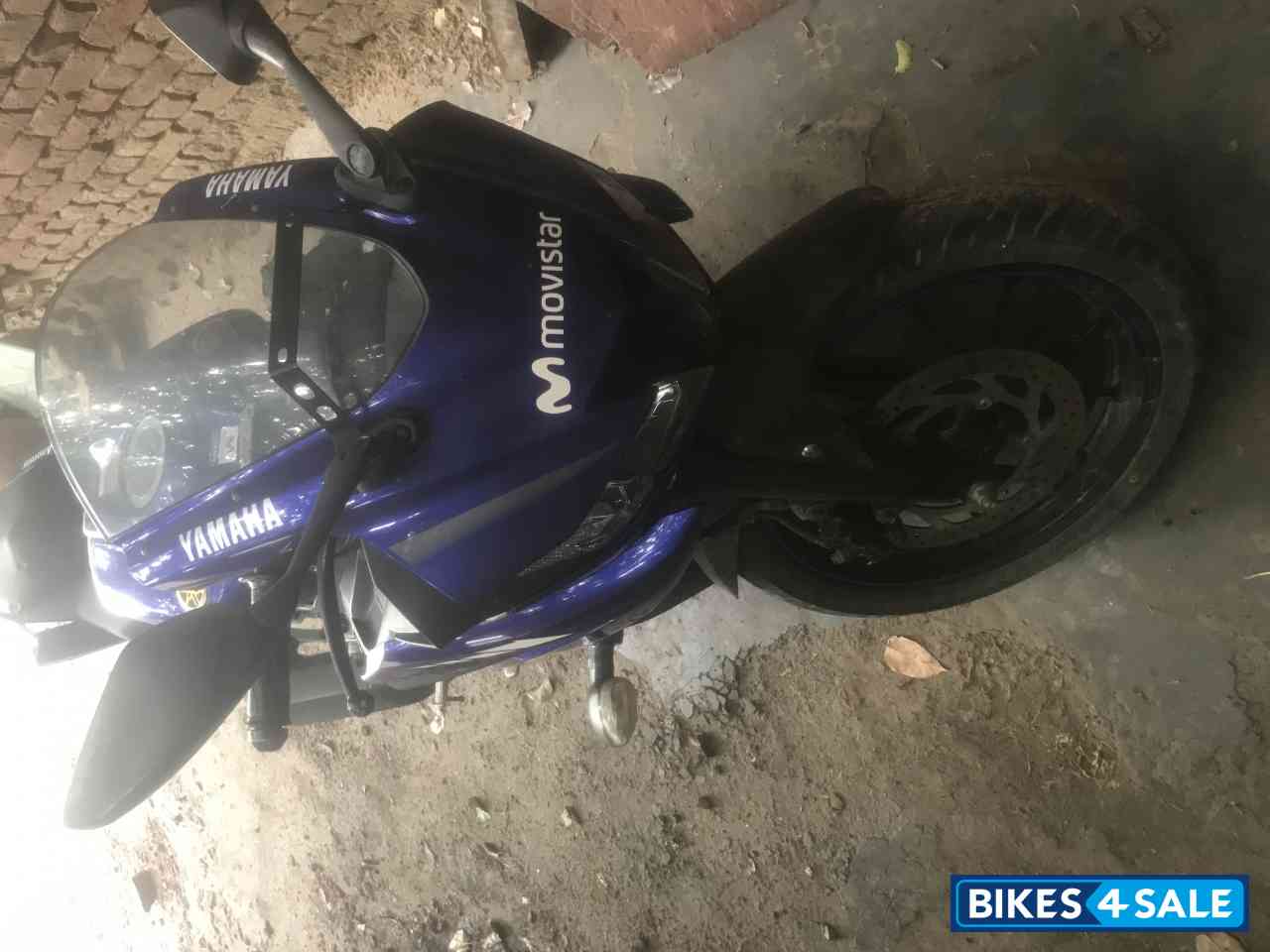 Blue Yamaha YZF R15 V3