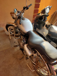 Silver Royal Enfield Bullet 350